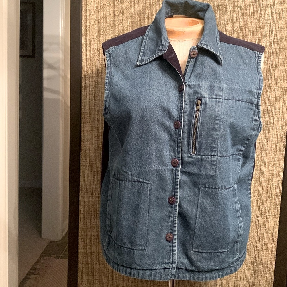 Dress Barn Women Denium/Vest reversible